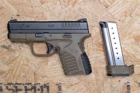 Springfield Xds 9 33 9mm Police Trade In Pistol With Fde Frame Sportsmans Outdoor Superstore