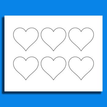 6 Hearts Blank Template Printable By Structureofdreams TPT