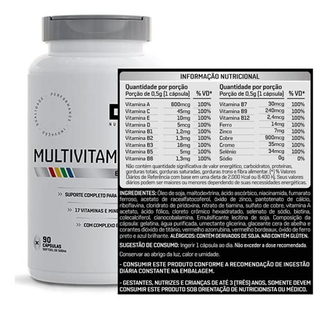 Kit 2x Multivitamínico Pote 90 Cápsulas Dux Nutrition Parcelamento