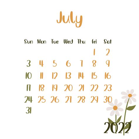 Gambar Kalender Juli Png Kalender Kalender Juli