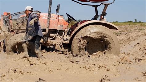 Tractor Stuck In Mud | Best Action Fail In Mud, Tractor Help Tractor, A ...