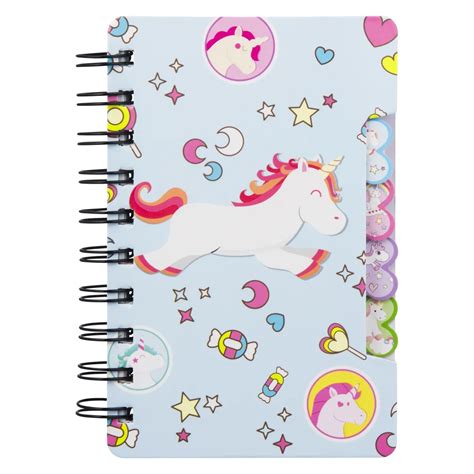 Quest Unicorn Spiral Notebook Aqua MikroTech