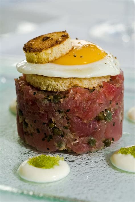 Steak Tar Tare Stock Photo Image Of Tartare Beef Orange