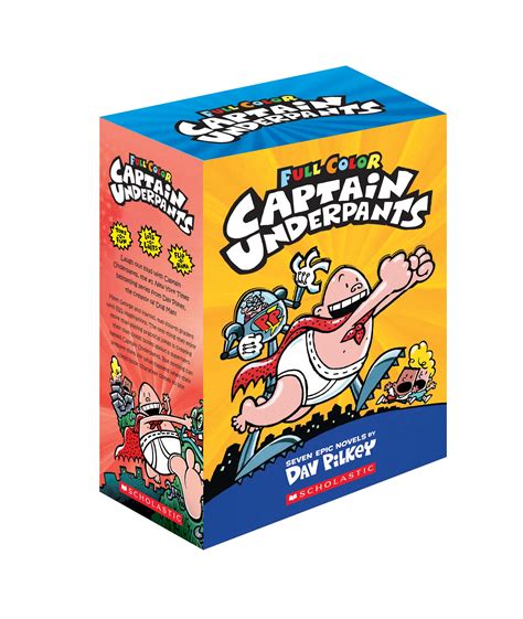 Captain Underpants Full Color Edition Box of 7 Books by Dav Pilkey ...