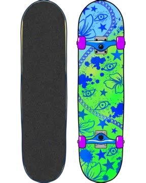 Skateboard Front Back Skateboard Artwork Game Png Transparent