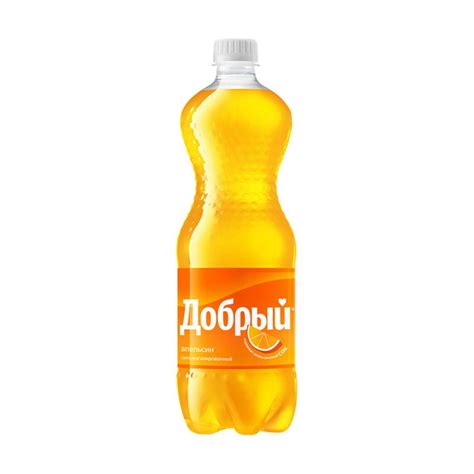 Напиток сильногазированный "Апельсин", Добрый, с витамином С, 1 л ...