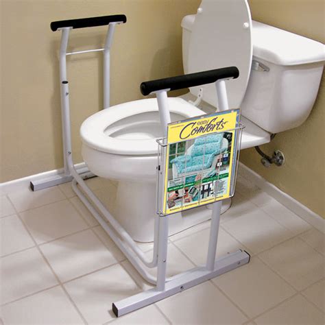 Toilet Grab Bars - Deluxe Toilet Safety Support - Easy Comforts