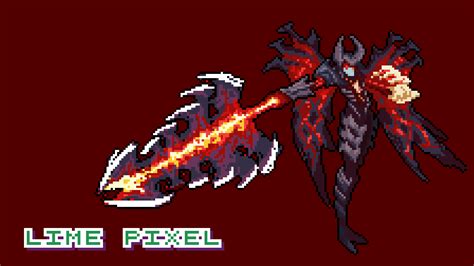 Pixel Art Aatrox League Of Legends