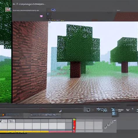 Rainy Day In Minecraft Raytracing K Octane Stable Diffusion