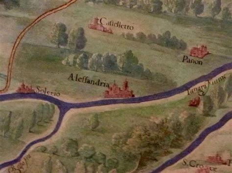 Mappa Antica Della Città Di Alessandria E Paesi Limitrofi Amis Ad