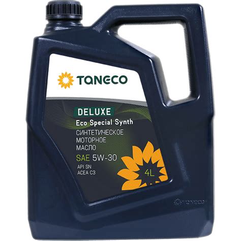 Моторное масло TANECO DeLuxe Eco Special Synth 5W-30, 4л - цены и ...