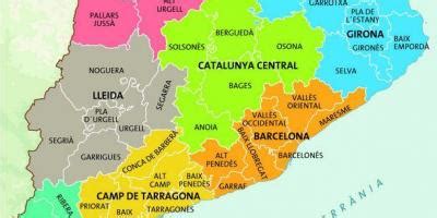 Barcelona map - Maps Barcelona (Catalonia Spain) - Districts