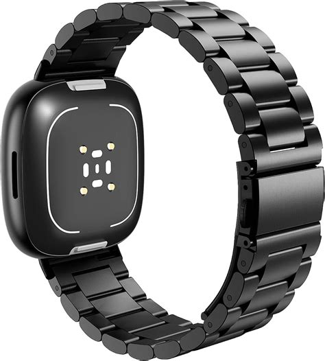 Moko Bracelet En M Tal Compatible Avec Fitbit Versa Versa Sense