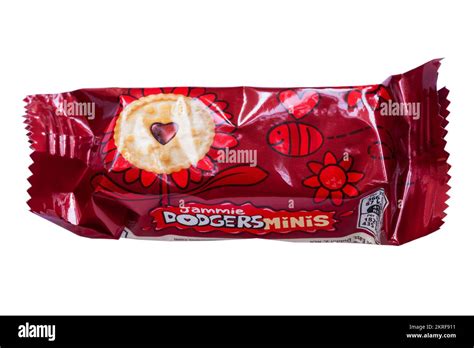 Jammie Dodgers Minis Raspberry Flavour Snack Pack Isolated On White