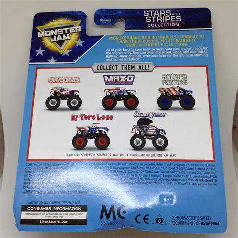 JULIAN S HOT WHEELS BLOG Grave Digger Monster Jam Truck 2017 Stars And Stripes Collection