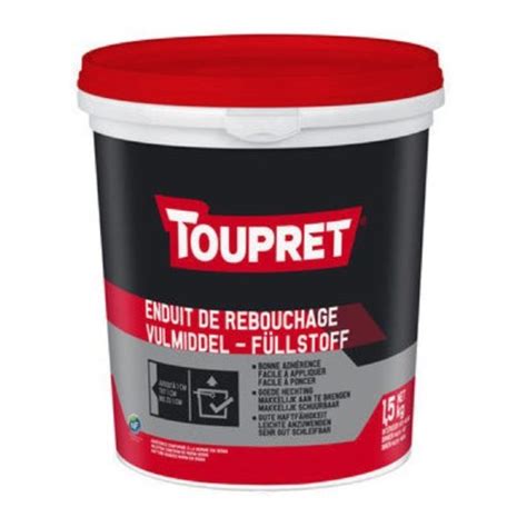 Enduit de Rebouchage Toupret en Pâte Pot 1 5 kg materiauxnet