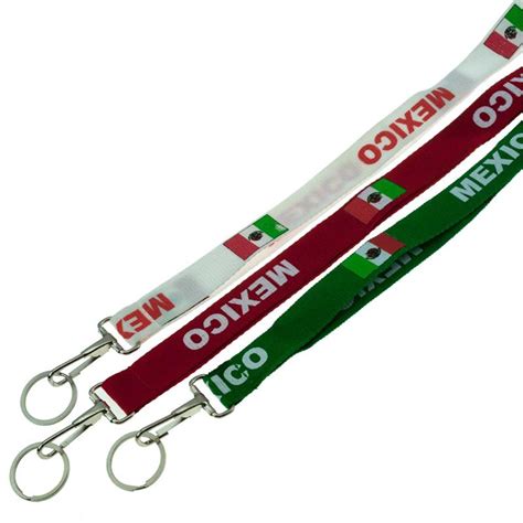 Mexico Flag Lanyard 12card