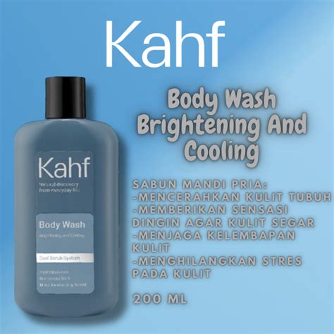 Jual Kahf Brightening And Cooling Body Wash 200 Ml Sabun Mandi Pria