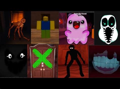 Doors Super Hard Mod All Jumpscares New Monsters Roblox Showcase