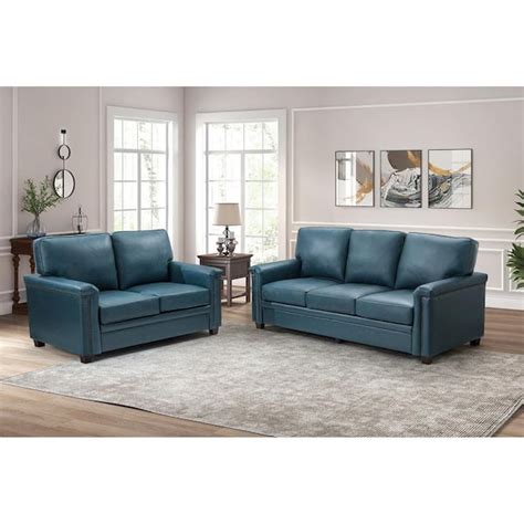 Turquoise Leather Sofa Set | Cabinets Matttroy