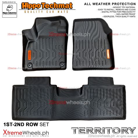 All New Ford Territory V Hippo Brand Deep Dish Floor Matting