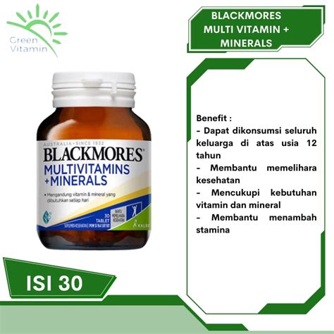 Jual Blackmores Multivitamins Minerals Kapsul Multivitamin Mineral