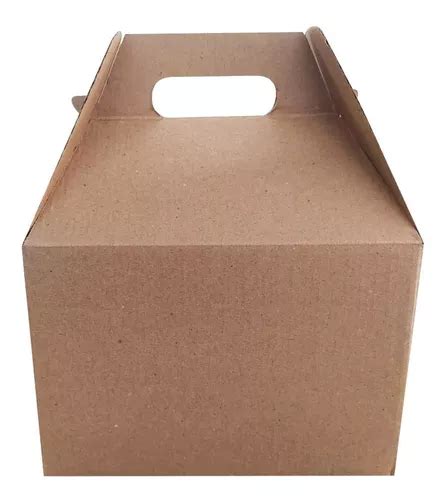 15 Caja Lonchera Box Lunch Postres Chica Carton Micro Kraft En Venta En