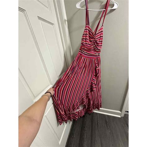 Anthropologie Maeve Gabriela Stripe Ruffle Maxi Dress Gem