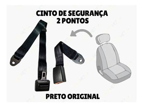 Cinto Segurança Traseiro 2 Ponto Abdominal Vw Fusca 1ª Linha