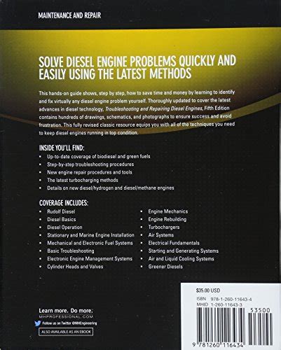 Troubleshooting And Repairing Diesel Engines 5th Edition Pricepulse