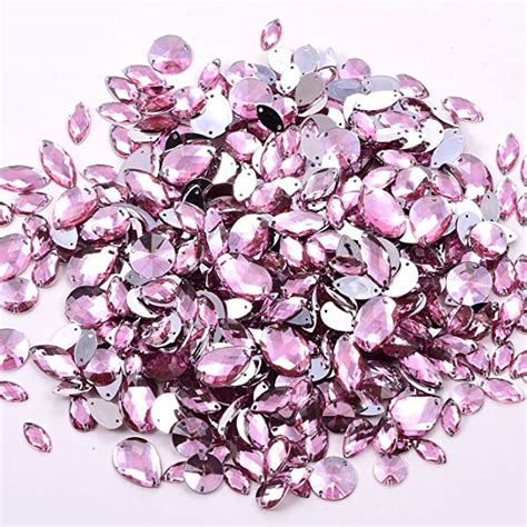 Amazon Blinginbox Pcs Sewing Gems Mixed Shapes Crystal Acrylic