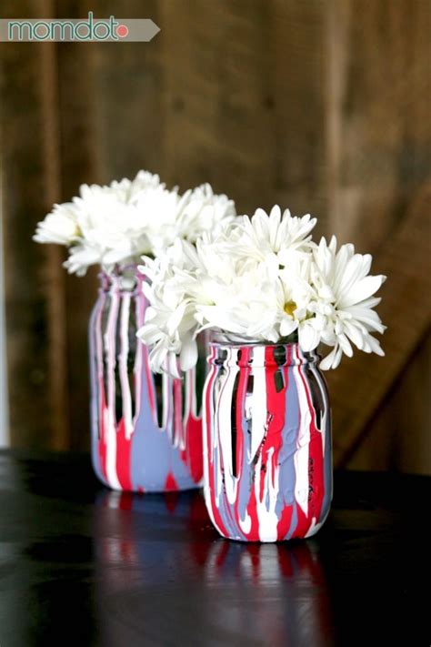 Diy Th Of July Mason Jar Decor Rose Clearfield