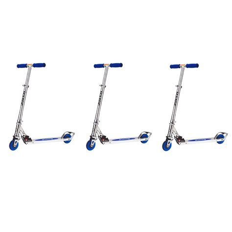 Razor A2 Kids/Boys Folding Aluminum Kick Scooter w/ Wheelie Bar, Blue ...