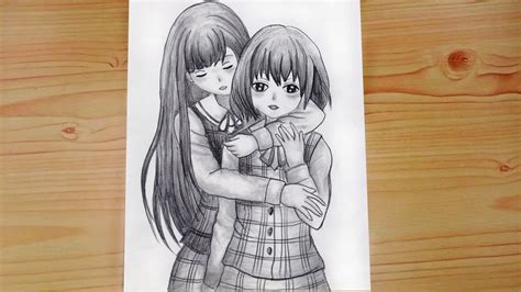 Anime Sisters Drawing