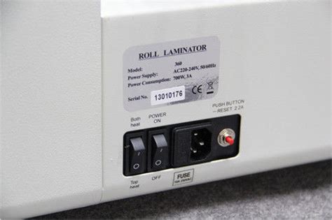 220V 50 Hot And Cold Lamination Easy Operation 4 Rollers Heating Lamp Pouch Laminator