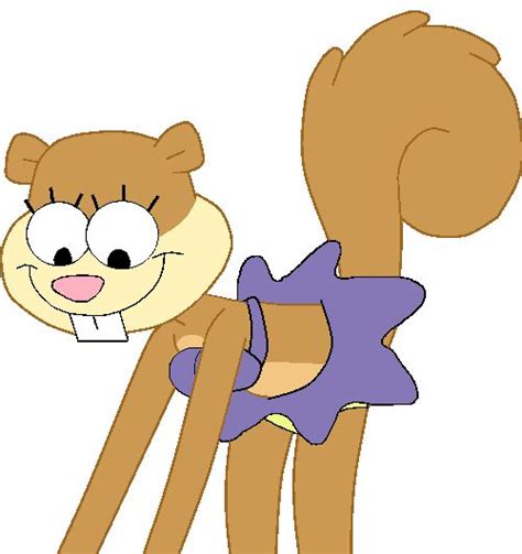 Sandy Cheeks Without Her Suit