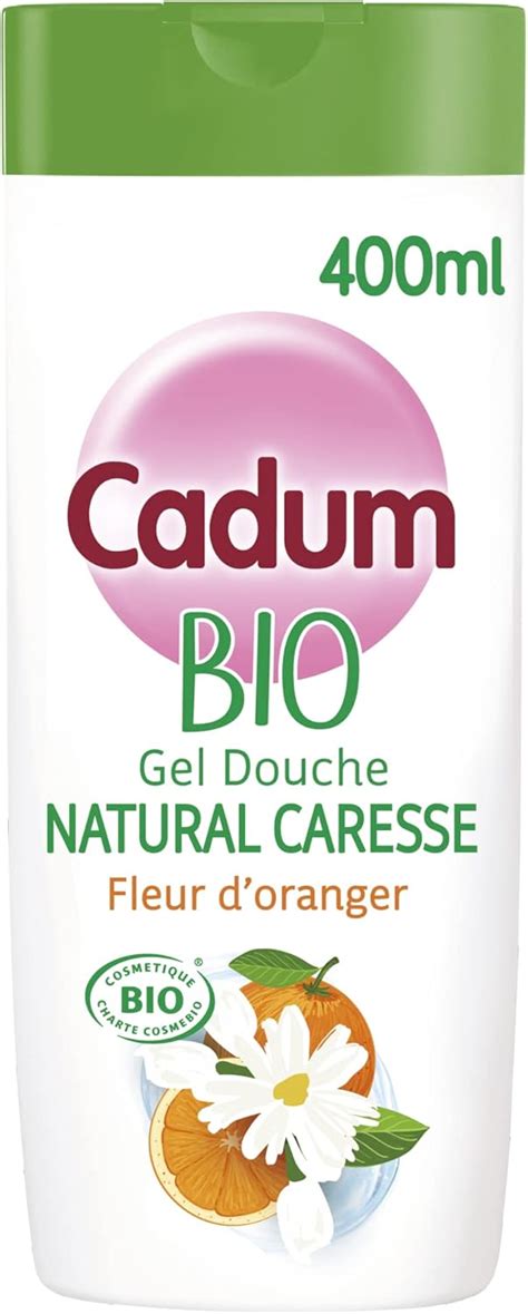 Cadum Natural Caresse Gel Douche Certifi Bio Fleur D Oranger Amazon