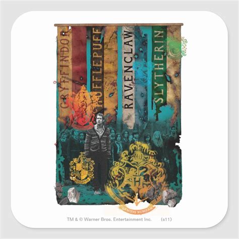 Neville Longbottom Collage 1 Square Sticker Zazzle Collage Neville