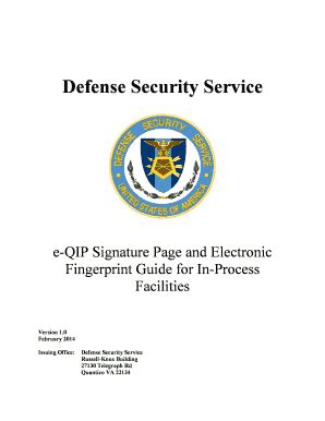 Fillable Online Dss E QIP Signature Page And Electronic Fax Email Print