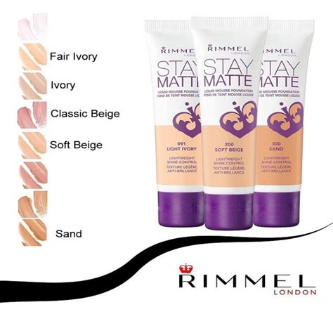 Rimmel Stay Matte Liquid Mousse Foundation 30ml 103 True Ivory