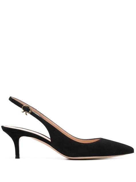 Gianvito Rossi Pointed Toe Slingback Pumps Farfetch In