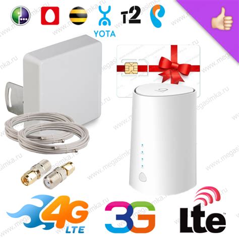 Комплект 3G 4G LTE для усиления 3G 4G LTE сигнала «ЗАГОРОД ОПТИМА №3 ...