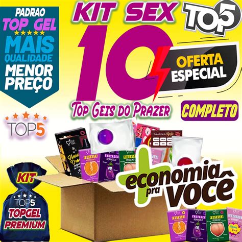 kit sex shop 1000 prazeres Produtos eróticos topgell sexy especial