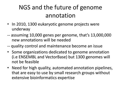 PPT - Genome Annotation PowerPoint Presentation, free download - ID:2568131