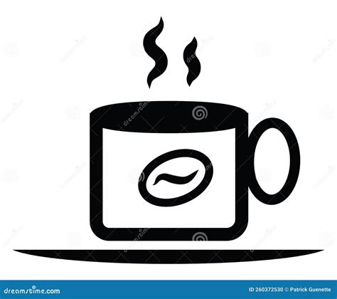 Hot Cup Of Coffee Icon Stock Vector Illustration Of Drink 260372530