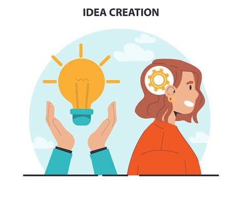 Generación de una idea creativa o solución de negocio en una lluvia de