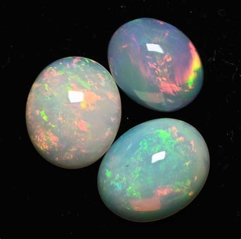 3 Pcs Play Of Color Opal 8 21 Ct Catawiki