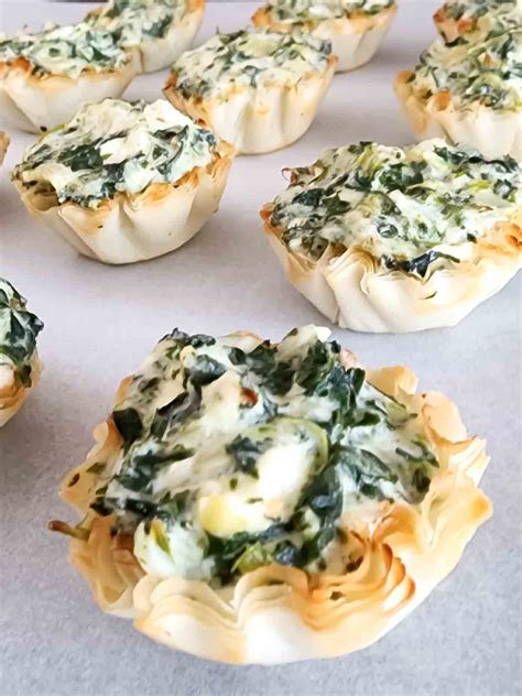 Spinach Artichoke Dip Phyllo Cups Profusion Curry