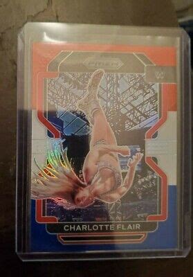 Panini Prizm Wwe Charlotte Flair Red White Blue Prizm Nxt Aew