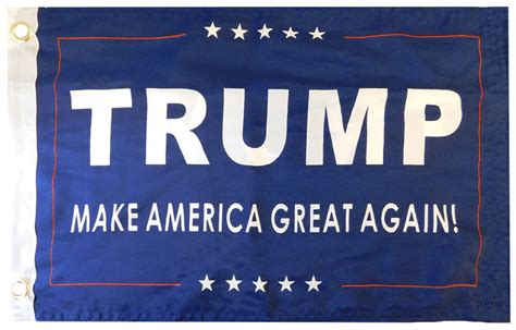 Trump Make America Great Again Blue 2 Sided 100d Woven Poly Nylon 12